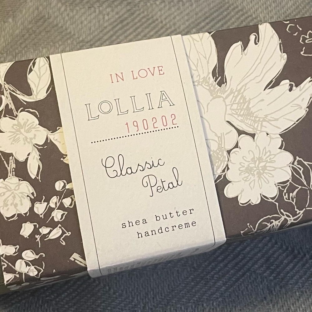 Lollia “In Love” Classic Petal Hand Creme. New in package, from Margot Elena.